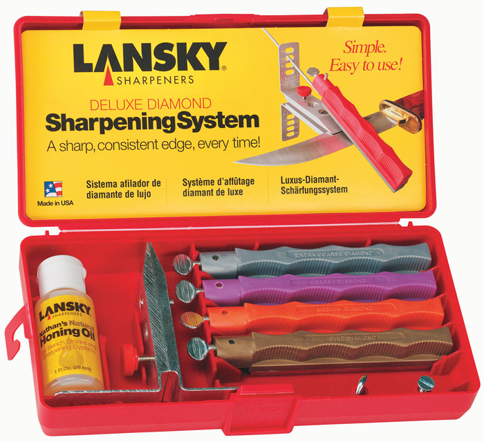 Lansky Deluxe Diamond Knife Sharpening System (LNLKDMD) - набор точильных камней для ножей купить в интернет-магазине icover