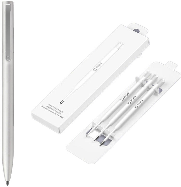 Ручка Xiaomi MiJia Mi Metal Roller pen (Silver) купить в интернет-магазине icover