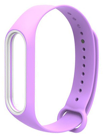 Фитнес-браслет Xiaomi Mi Band 4 + сменный ремешок Silicon (Black/Purple) купить в интернет-магазине icover