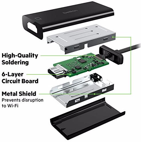 Переходник Belkin USB-C-HDMI F2CU038btBLK (Black) купить в интернет-магазине icover