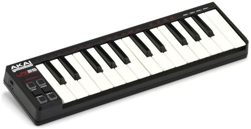 Портативный USB/MIDI-контроллер Akai PRO LPK25 A033508 (Black) купить в интернет-магазине icover