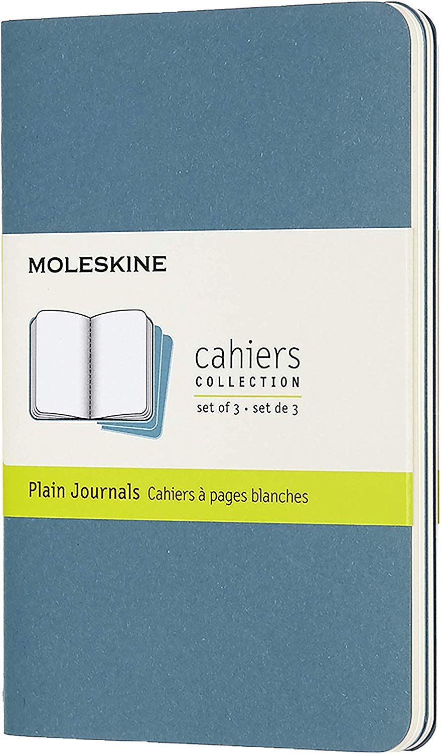 

Набор Moleskine Cahier Journal Pocket (CH013B44) 3 нелинованных блокнота (Brisk Blue)