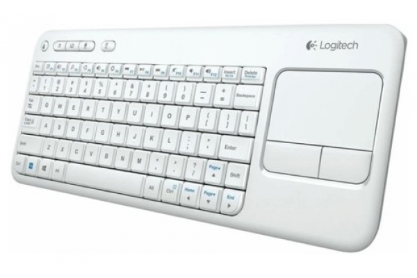 Logitech Wireless Touch K400 (920-005931) - беспроводная клавиатура с тачпадом (White) купить в интернет-магазине icover