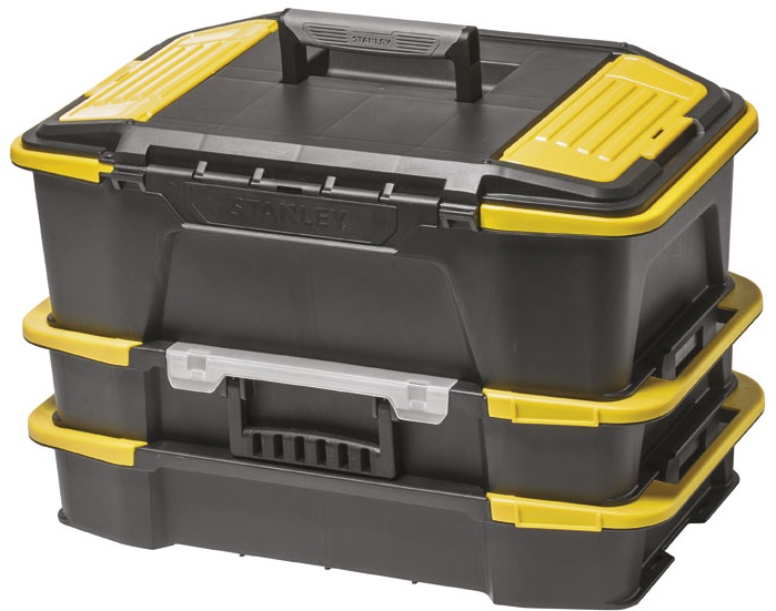Ящик с органайзером для инструментов Stanley Click&Connect 1-71-962 (Black/Yellow) купить в интернет-магазине icover