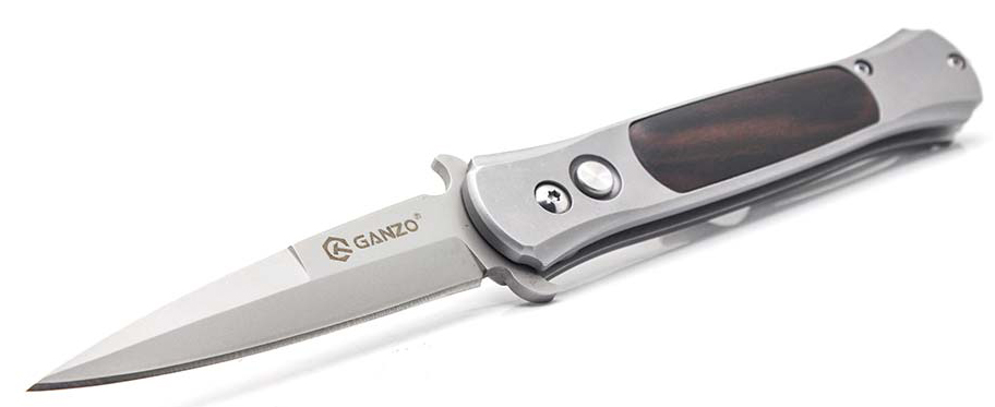 Ganzo G707 - нож выкидной (Brown) купить в интернет-магазине icover