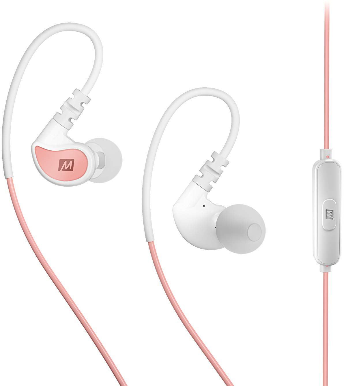 

Наушники с микрофоном MEE audio X1 (Coral/White)