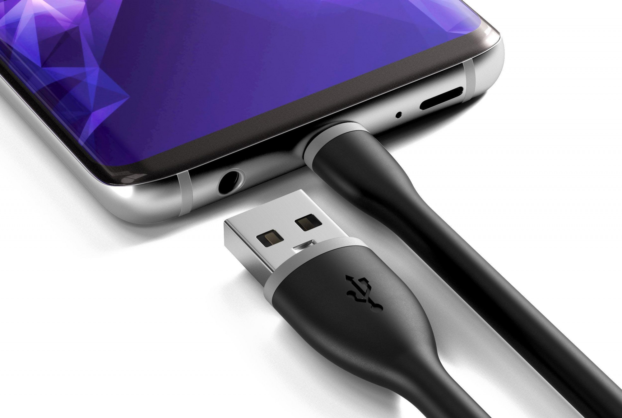 Кабель Satechi Flexible (ST-FCC10B) USB-A to USB-C 25 см (Black) купить в интернет-магазине icover