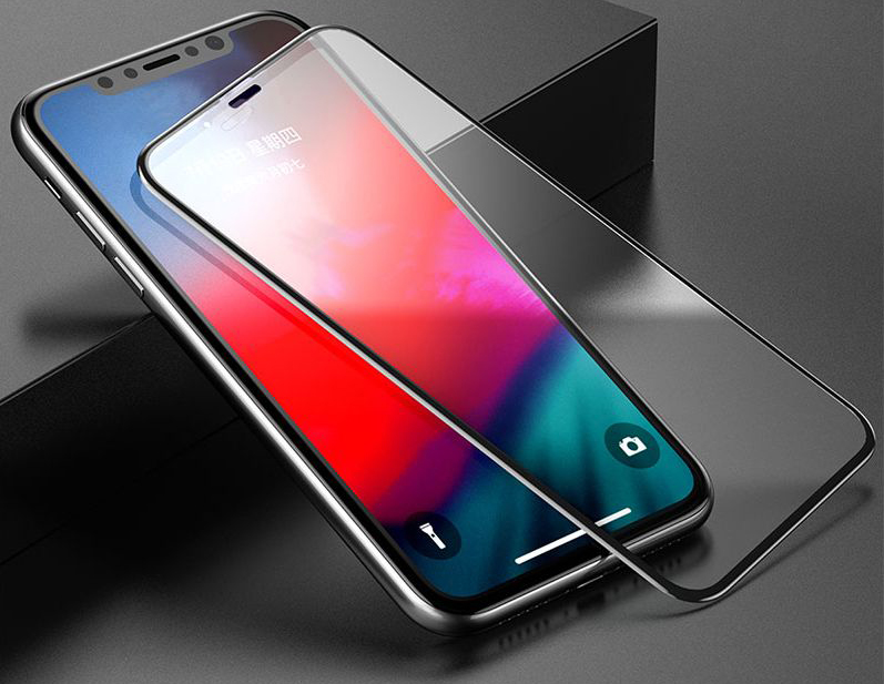 Защитное стекло Baseus Rigid-edge Curved-screen (SGAPIPH65-AJG01) для iPhone Xs Max (Black) купить в интернет-магазине icover