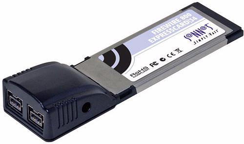 Sonnet FireWire 800 ExpressCard/34 Adapter (FW800-E34) - адаптер ExpressCard/34-FireWire 800 (Black) купить в интернет-магазине icover