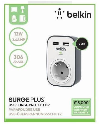 Сетевой фильтр Belkin Surge Protectors BSV103vf (White) купить в интернет-магазине icover
