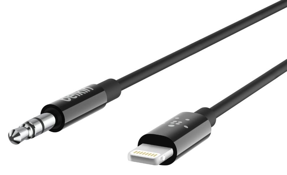 Кабель Belkin 3.5mm/Lightning 0.9m AV10172bt03-BLK (Black) купить в интернет-магазине icover