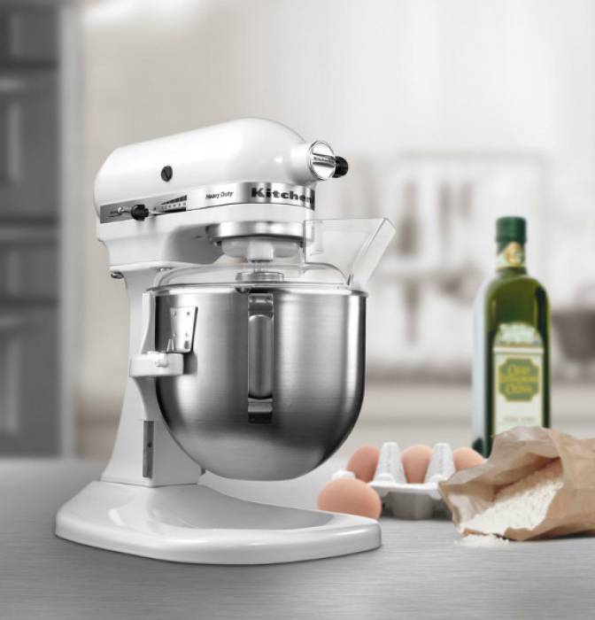 Планетарный миксер KitchenAid Heavy Duty 4.8 л 5KPM5EWH (White) купить в интернет-магазине icover
