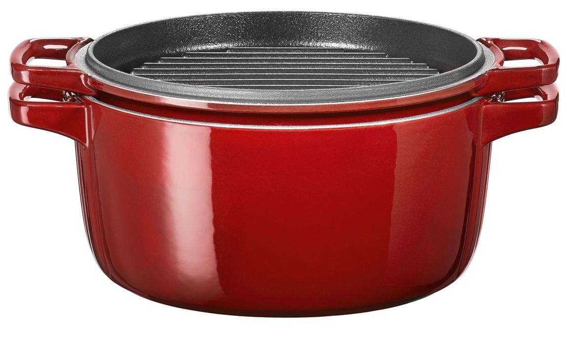 Кастрюля чугунная KitchenAid 5,65 л KCPI60CRER (Red) купить в интернет-магазине icover