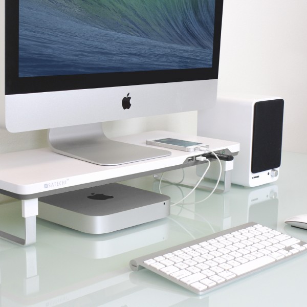 Подставка Satechi F3 Smart Monitor Stand B00LLL78RA для ноутбука или монитора (White) купить в интернет-магазине icover