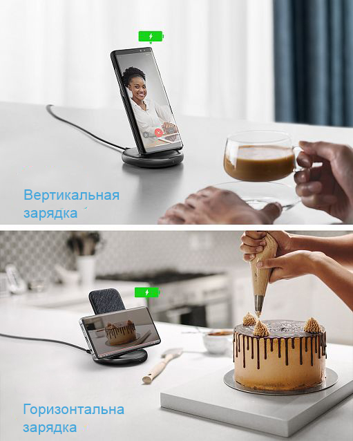 Беспроводное зарядное устройство Anker PowerWave II Stand 15W B2529GF1 (Black) купить в интернет-магазине icover