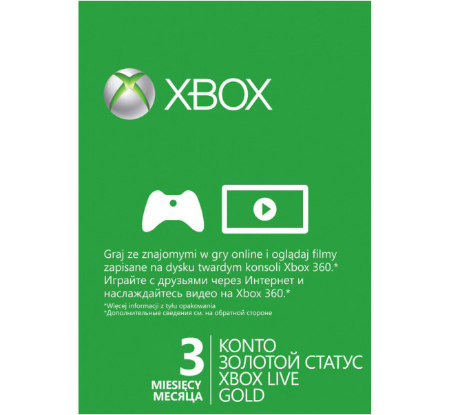 Карта оплаты xbox