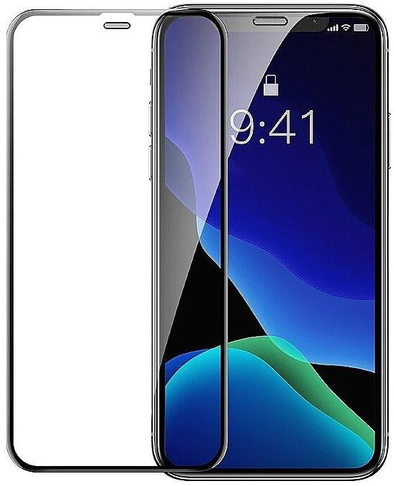 Защитное стекло Baseus Full-screen Curved Tempered Glass Screen Protector (SGAPIPH58-WD01) для iPhone X/Xs/11 Pro (Black) купить в интернет-магазине icover