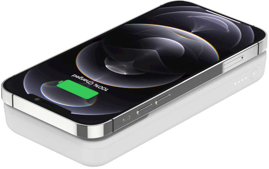 Внешний аккумулятор Belkin Magnetic Wireless 10000mAh (BPD001btWH) для iPhone 12/iPhone 13 (White) купить в интернет-магазине icover