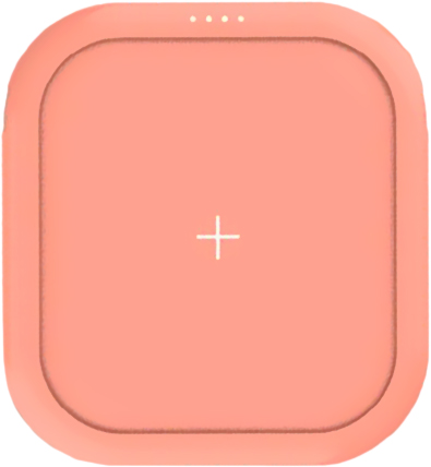 Внешний аккумулятор с функцией беспроводной зарядки Mipow Power Cube 10000 Plus (Pink) купить в интернет-магазине icover