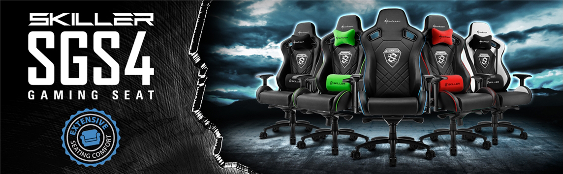 Игровое кресло Sharkoon Skiller SGS4 (Black/Red) купить в интернет-магазине icover