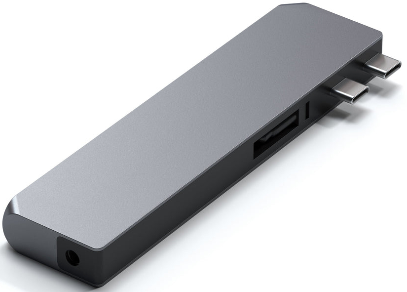 Хаб Satechi USB-C Pro Hub Max ST-UCPHMXS для MacBook Pro 2021 (Space Grey) купить в интернет-магазине icover