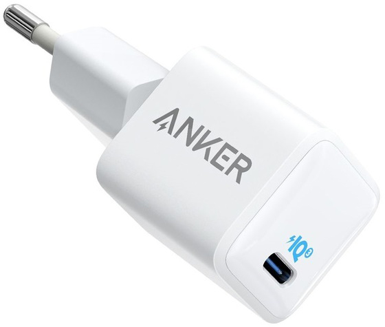 Сетевое зарядное устройство Anker PowerPort 3 20W USB-C A2633G22 (White) купить в интернет-магазине icover