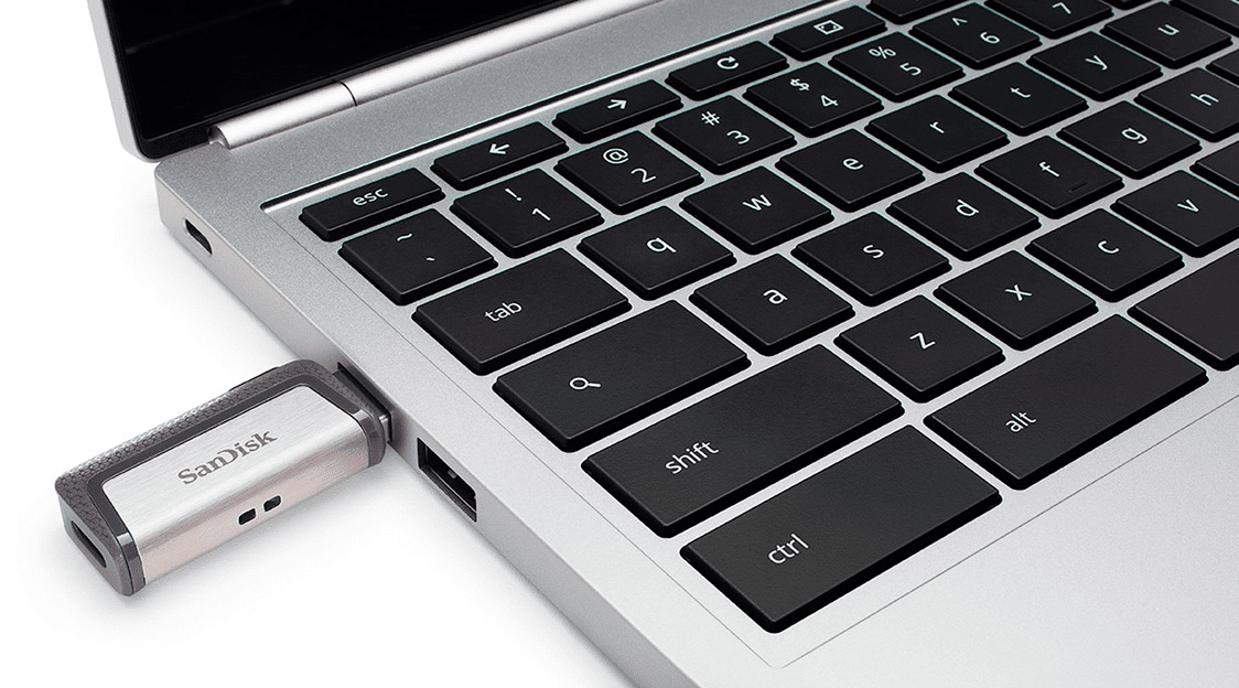 Флеш-накопитель SanDisk Ultra Dual (SDDDC2-032G-G46) USB-C/A 32GB (Silver) купить в интернет-магазине icover