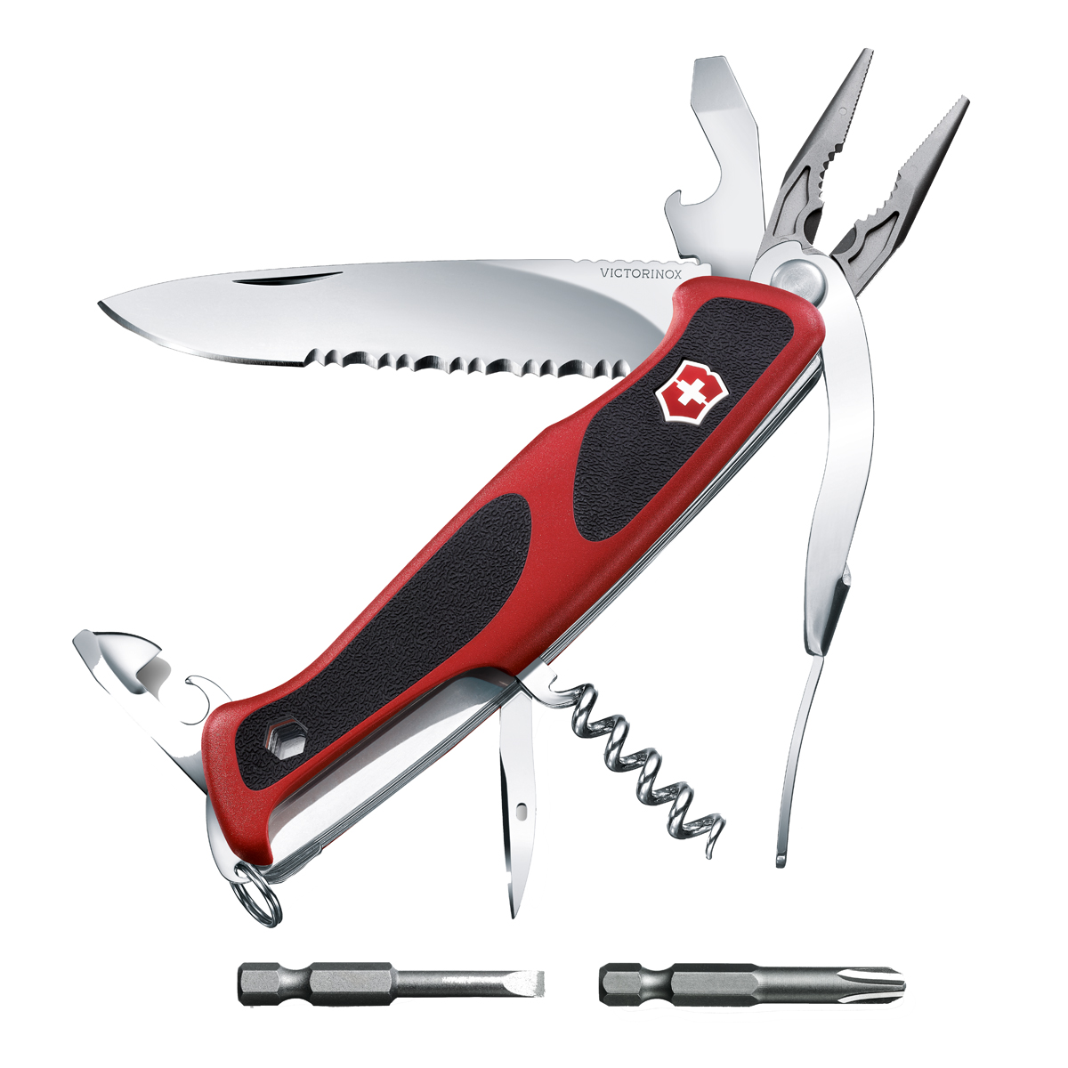 

Нож перочинный Victorinox RangerGrip 174 Handyman 0.9728.WC (Red/Black)