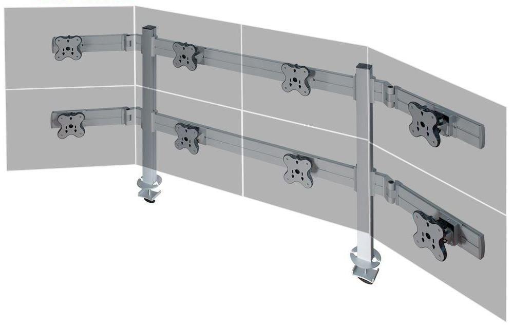 Кронштейн ErgoFount TBSS-800WG для 8 мониторов 24'' (Silver) купить в интернет-магазине icover