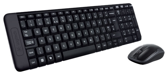 Беспроводные клавиатура и мышь Logitech Wireless Combo MK220 (Black) купить в интернет-магазине icover