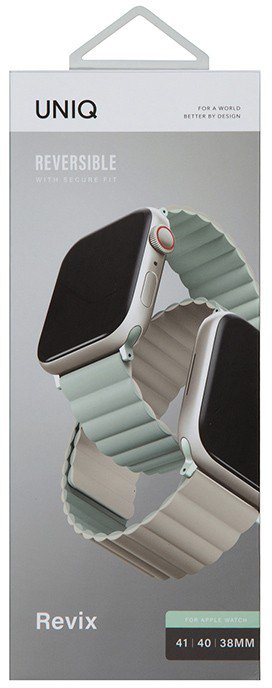 Ремешок Uniq Revix (41MM-REVSAGBEG) для Apple Watch 41 / 40 / 38 mm (Sage/Beige) купить в интернет-магазине icover