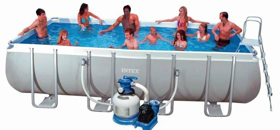 Intex Ultra Frame Pool (C28366) - каркасный бассейн 732х366х132см (White) купить в интернет-магазине icover