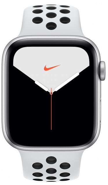 Ремешок Apple Nike Sport (MX8F2) для Apple Watch Series SE/6/2/3/4/5 44 mm (Pure Platinum/Black) купить в интернет-магазине icover