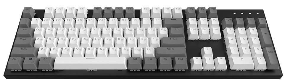 Комплект клавиш Dark Project Keycaps KS-27 (White/Black) купить в интернет-магазине icover