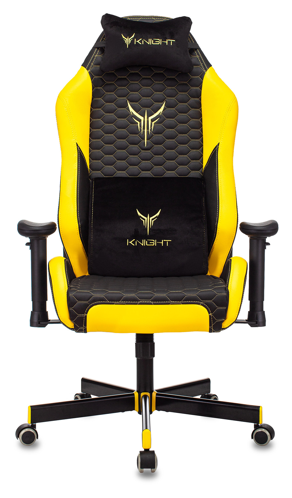 Игровое кресло Бюрократ Knight Neon (Black/Yellow) купить в интернет-магазине icover