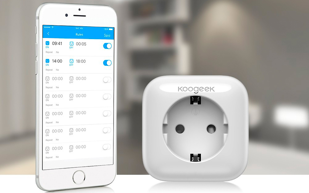 Wi-Fi-розетка Koogeek Smart Plug Apple HomeKit P1EU1 (White) купить в интернет-магазине icover