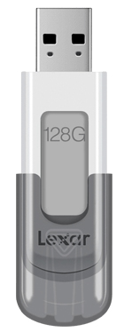 Флеш-накопитель Lexar JumpDrive V100 128GB (White/Grey) купить в интернет-магазине icover