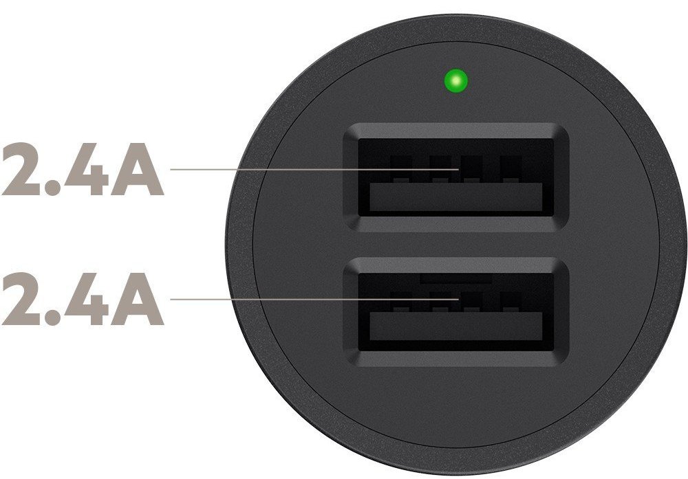 Автомобильное зарядное устройство Belkin BoostUp 2-Port Car Charger F8J221bt04-BLK (Black) купить в интернет-магазине icover