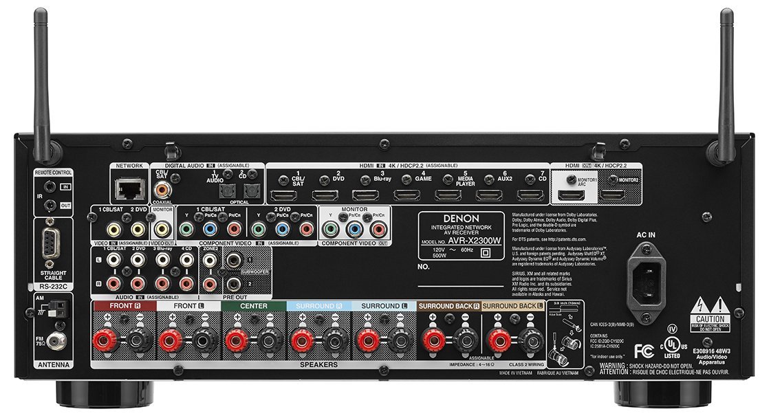 Denon AVR-X2300W - AV-ресивер (Black) купить в интернет-магазине icover