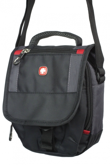 Wenger Mini boarding bag (1092239) – сумка дорожная (Black/Grey) купить в интернет-магазине icover