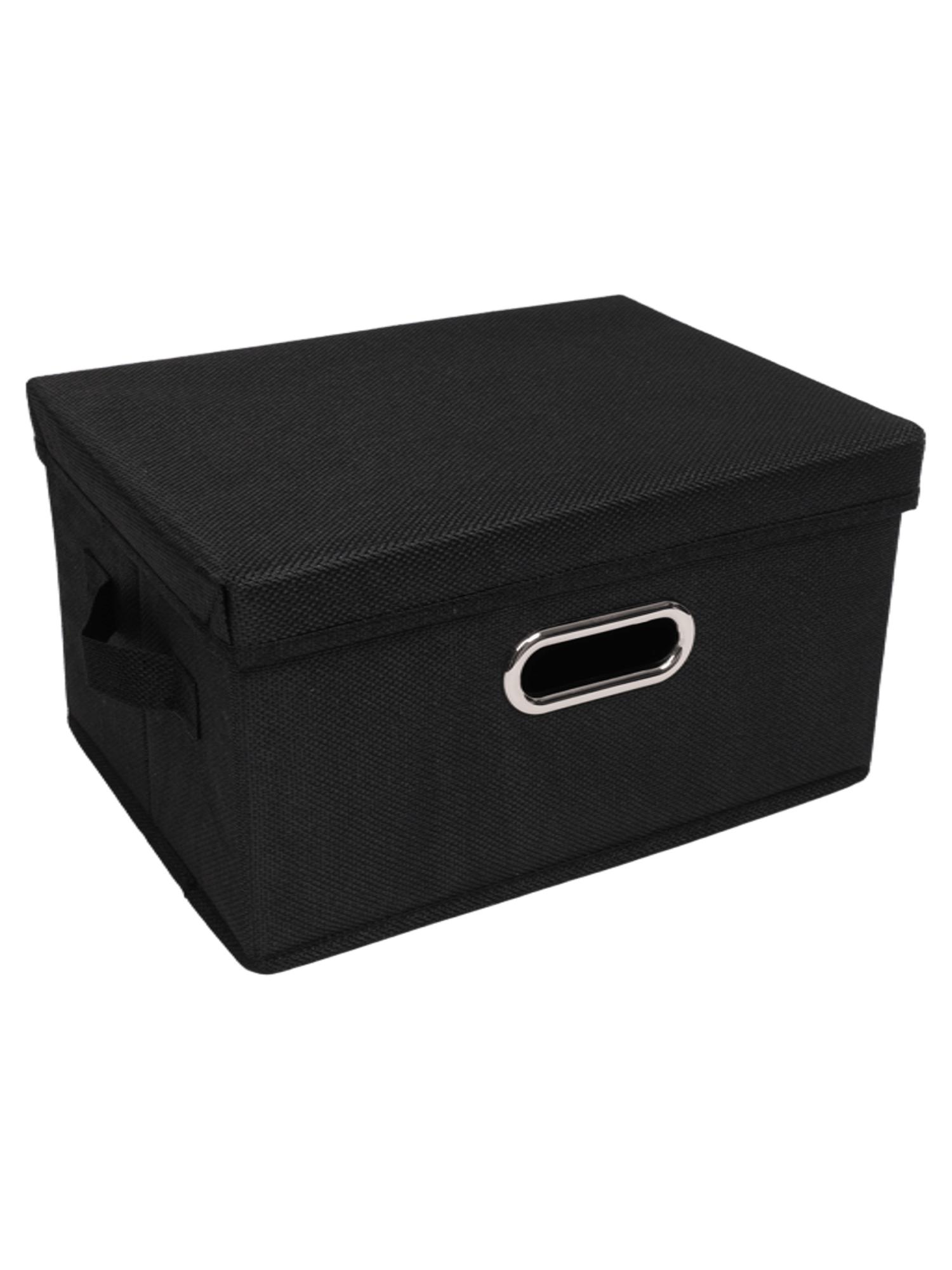 Коробка для хранения вещей тканевая Ridberg 32 х 24 х 18 см (Black) купить в интернет-магазине icover