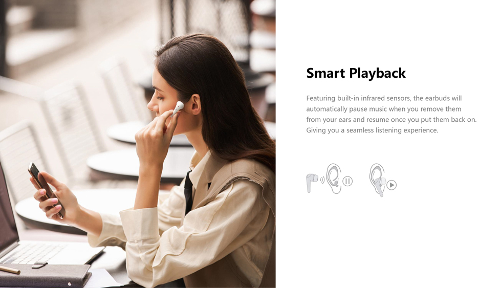 Bluetooth-наушники 1MORE ComfoBuds Pro (White) купить в интернет-магазине icover