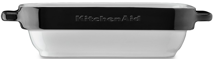 Набор прямоугольных керамических чаш для запекания KitchenAid Ceramic 2-Piece Stacking Mini Baker Set KBLR02MBOB (Onyx Black) купить в интернет-магазине icover