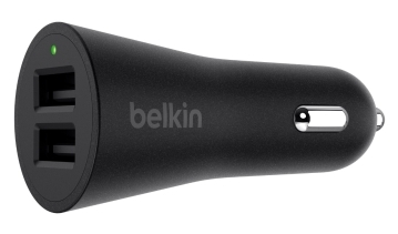 Автомобильное зарядное устройство Belkin BoostUp 2-Port Car Charger F8M930btBLK (Black) купить в интернет-магазине icover