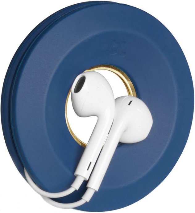 Держатель для наушников Bluelounge CableYoyo BLUCY10-GDBLU (Gold/Blue) купить в интернет-магазине icover