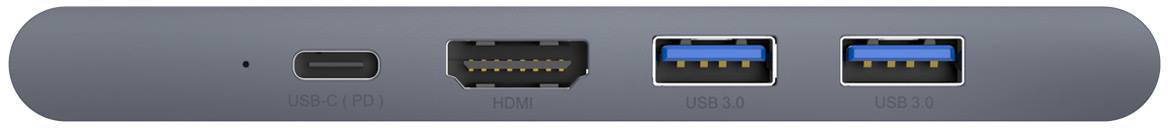 USB-концентратор Baseus Thunderbolt C+Pro (CAHUB-L0G) для MacBook Pro (Deep Grey) купить в интернет-магазине icover