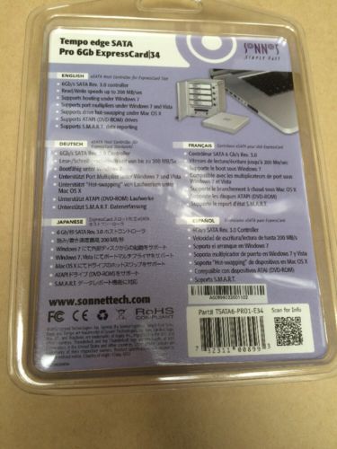 Sonnet Tempo Edge SATA Pro 6Gb (TSATA6-PRO1-E34) - адаптер ExpressCard/34-eSATA (Silver) купить в интернет-магазине icover