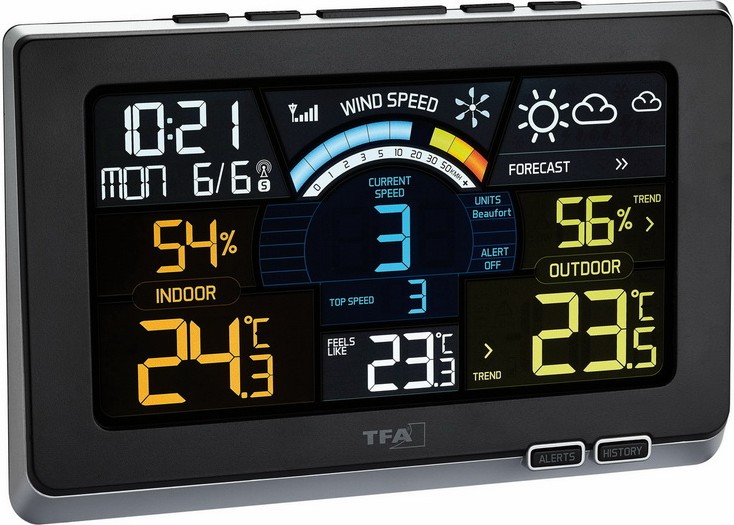 Метеостанция TFA Spring Breeze 35.1140.01 (Black) купить в интернет-магазине icover