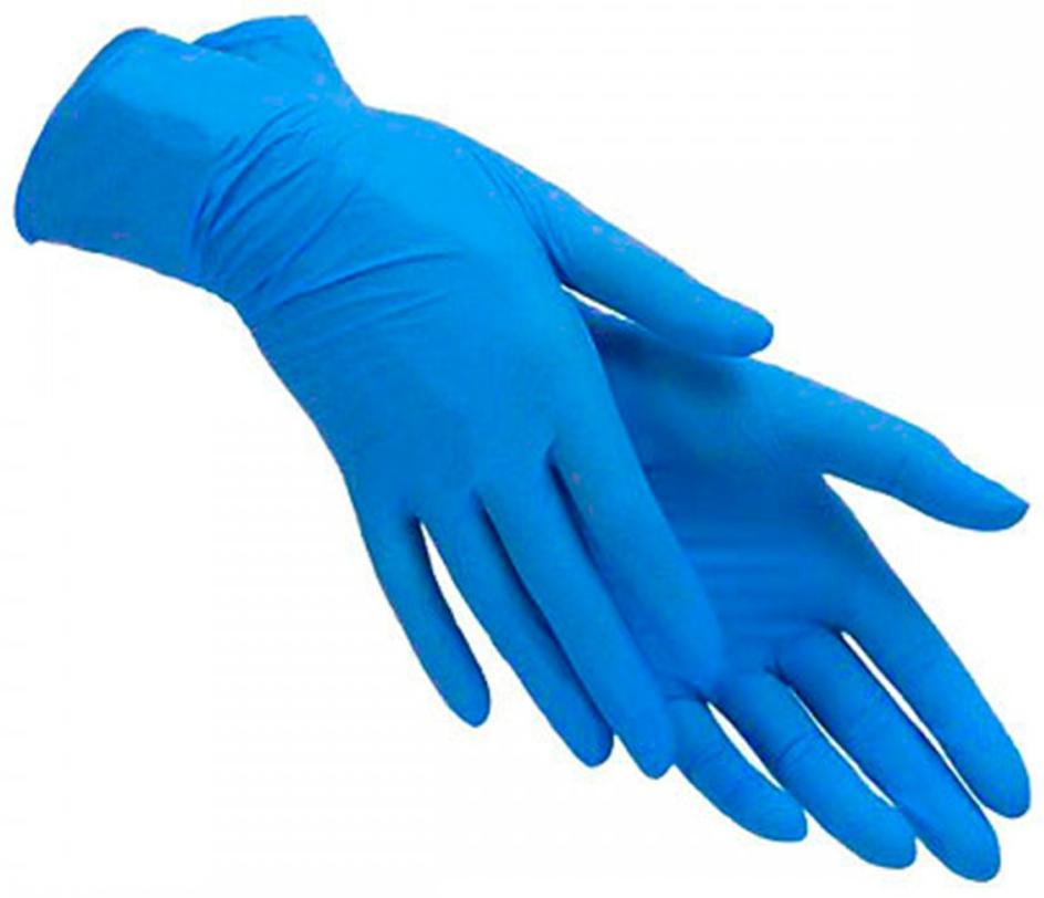 

Нитриловые перчатки М 100шт (Blue)