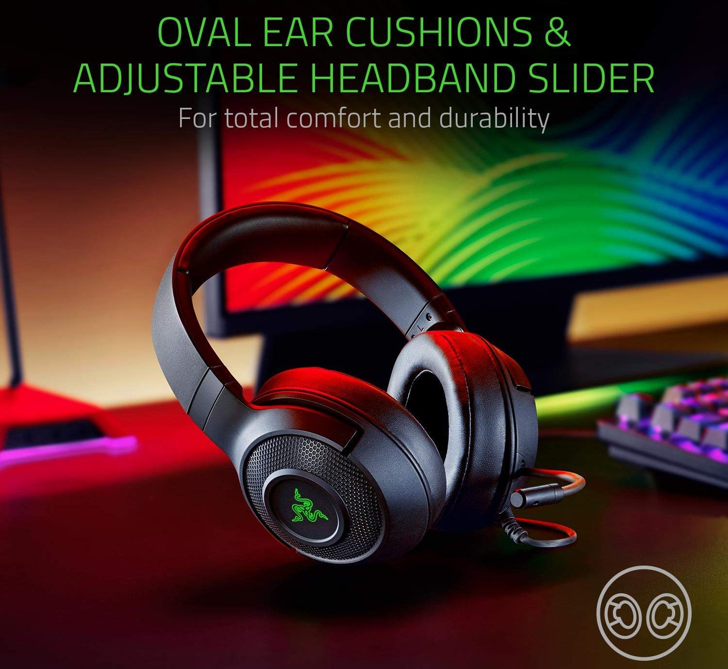Игровая гарнитура Razer Kraken X USB RZ04-02960100-R3M1 (Black) купить в интернет-магазине icover
